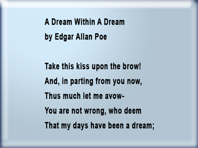 A Dream Within A Dream Analysis Of The Poem